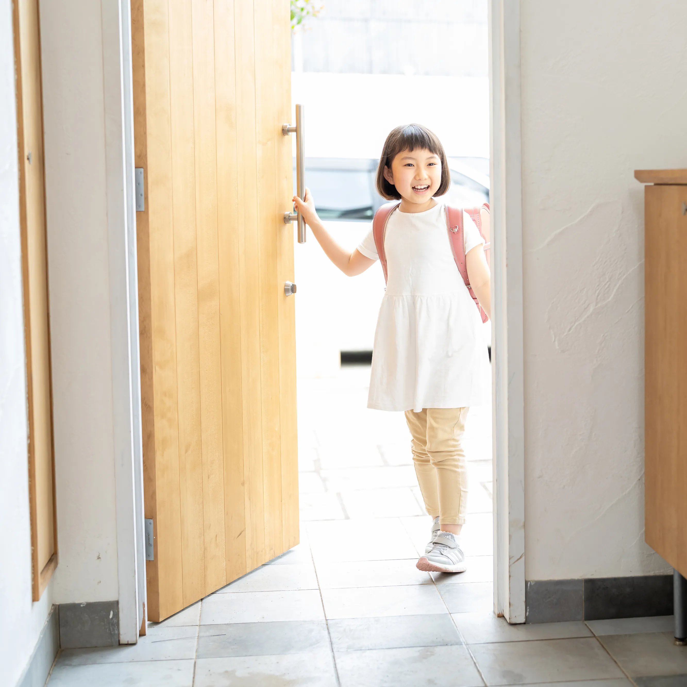 「いってらっしゃい」「ただいま」を未来につなぐ。イメージ